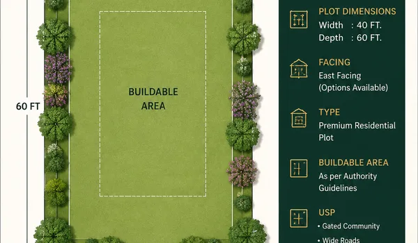 Purva Trivante 40 x 60 Plot Plan (2,400 sq.ft.)